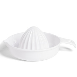 Presse agrume en plastique blanc L18,5cm