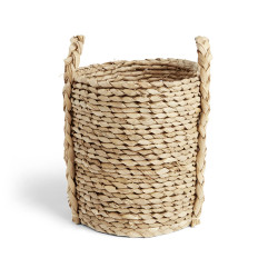 Panière jonc de mer Ø23xH25cm