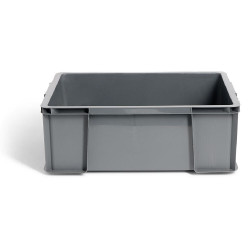 Bac renforcé rangement plastique gris 27L