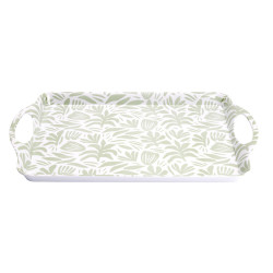 Plateau rect mel 50.5x34x4 feuille feui