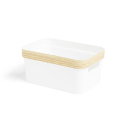 Paniere pp rebord imitation bois