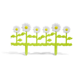 Barrière de jardin plastique marguerite pâquerette