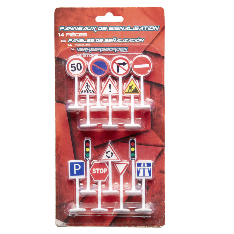 Yardwe Lot De 7 Panneaux De Signalisation Routière Pour Tapis De Jeu – Accessoires Train Miniature Et Circuit