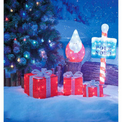 Cadeau lumineux rouge Homday 40 LEDs intérieur extérieur x3