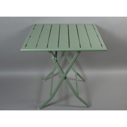 Table de jardin pliante 2 personnes Glasgow aluminium vert