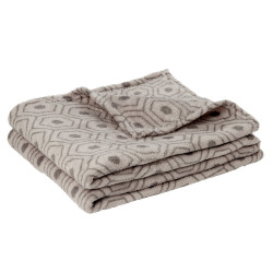Set 2 plaids assortis 160 x 130 cm