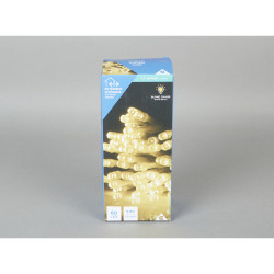 Guirlande lumineuse 60 LED blanc chaud fixe clignotant L.5,9 m