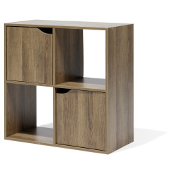 Meuble de rangement Adam 4 cases Marron 60x29,8xH60 cm