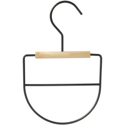 Cintre à accessoires métal et bois L13xH20cm