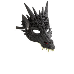 Masque enfant dragon noir